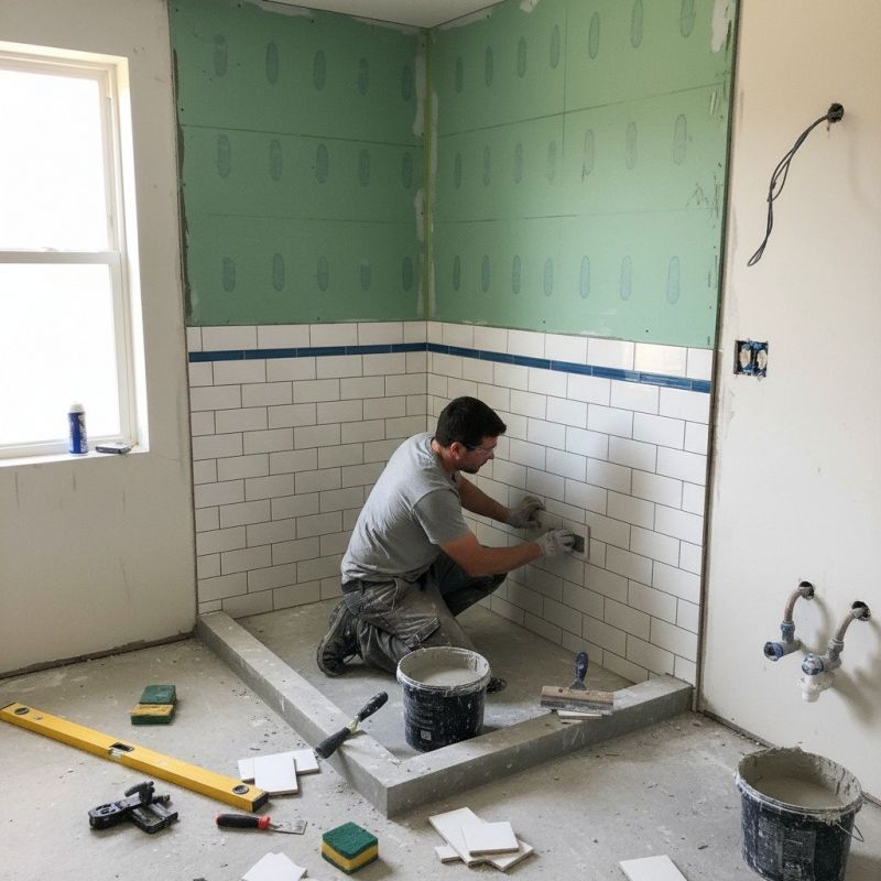 Shower Floor Tiling in Denver County, CO