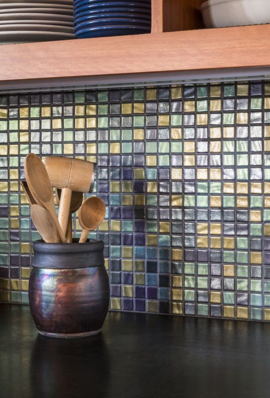 Colorful Glass Tile Wall