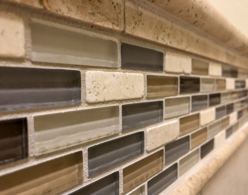 Glass Tile Accent Wall