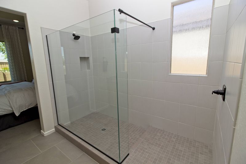 Elegant Glass Tile Shower