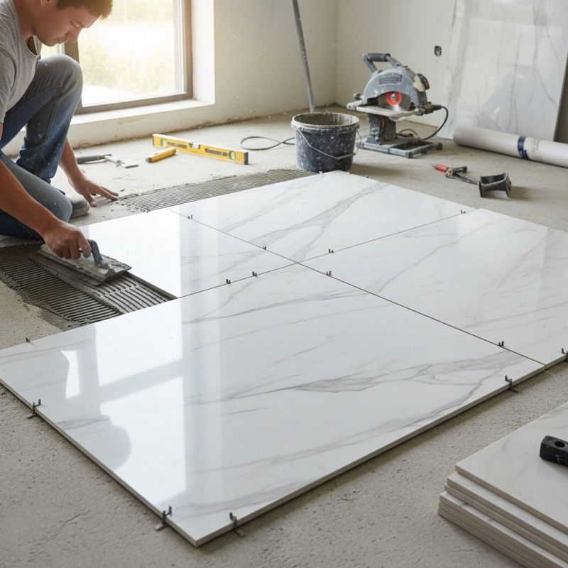 Granite Floor Installation in Overland Park, KS