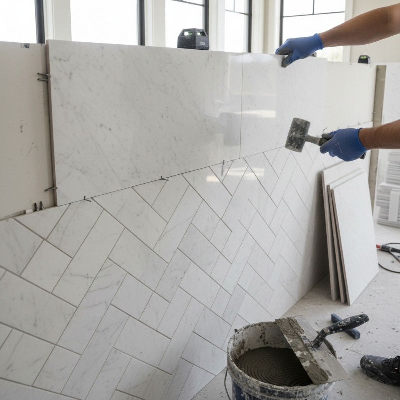 Marble Floor Replacement in Overland Park, KS