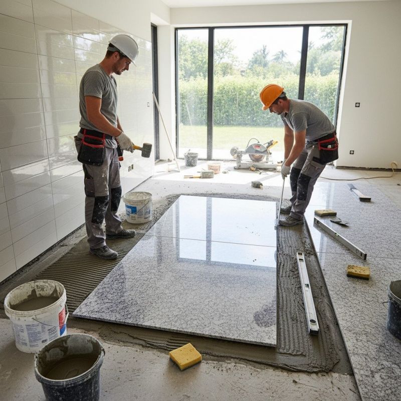 Slate Floor Installation in Overland Park, KS