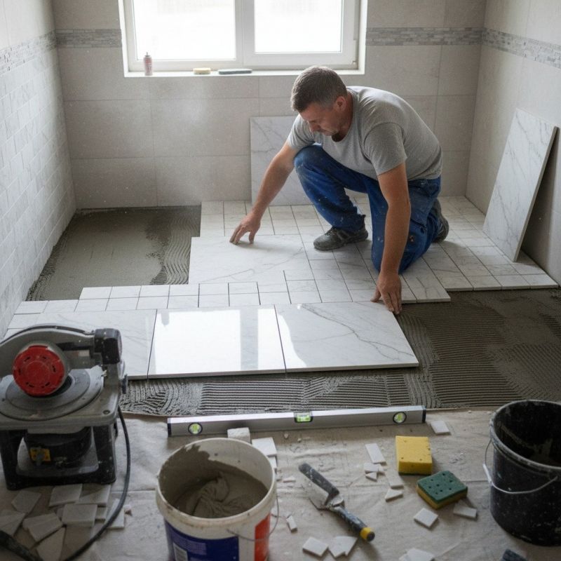 Stone Floor Installation in Overland Park, KS